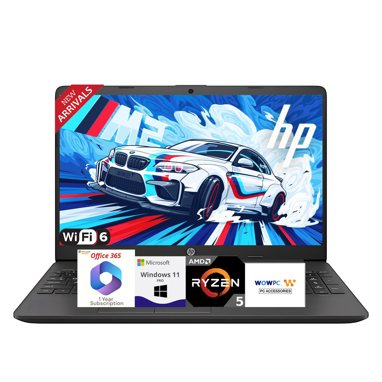 HP 255 G8 Business Laptop with Microsoft Office 365, 15.6" FHD LED