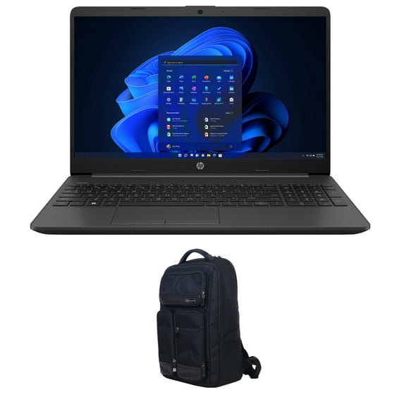 HP 255 G8 Everyday Value Laptop (AMD AMD 3020e 2-Core, 15.6in 60Hz HD (1366x768), AMD Radeon, 8GB RAM, 128GB m.2 SATA SSD, Wifi, USB 3.2, HDMI, Win 11 Home) with Atlas Backpack