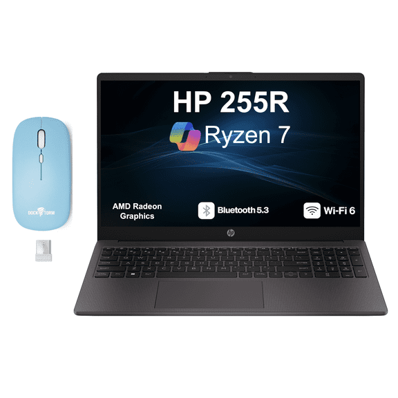 HP 255R, 15.6" FHD, 32GB RAM, 1TB SSD, w/wireless mouse