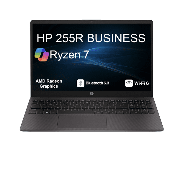 HP 255R Business Laptop 15.6in LCD FHD Display (AMD Ryzen 7 7735U, 32GB DDR5, 4TB PCIe SSD, AMD Radeon, WiFi 6, Webcam, Bluetooth 5.3, Win 11 Pro)