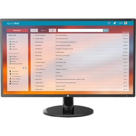 HP 27" 1920x1080 DP HDMI DVI VGA 60hz 5ms HD LED Monitor - V270