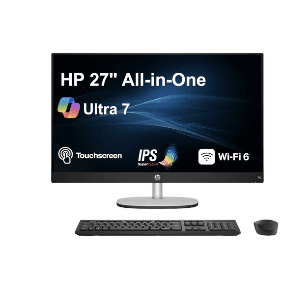 HP 27 AI PC All-in-One 27" Touch FHD Ultra 7-255U, 32GB RAM, 1TB SSD Win11P