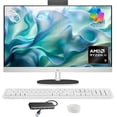 thumbnail image 1 of HP 27 All-in-One Desktop PC, Touch FHD 27" IPS Copilot AI PC Computer, AMD Ryzen AI 7 350(8-core), 32GB DDR5 RAM, 2TB SSD, Wi-Fi 6, Webcam, Windows 11 Pro, Bundle with USB HUB, 1 of 7