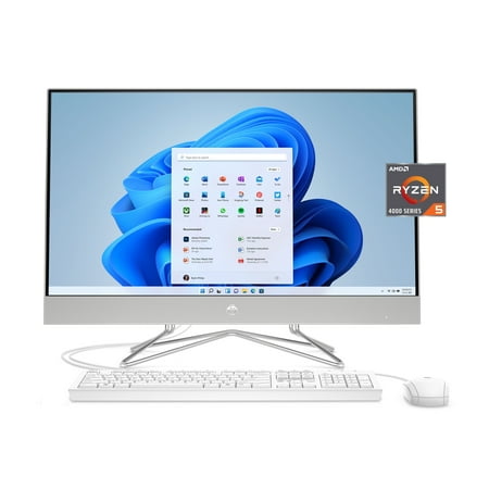 HP 27 All-in-One, R5, 8GB, 512GB, White, Windows 11, dp0053w