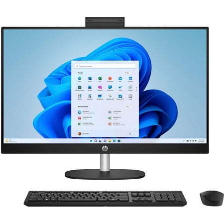 HP 27 All-in-One Touch Desktop 1TB SSD 32GB RAM (AMD Ryzen 7 with 8 cores and Max Boost to 4.50GHz, 1 TB SSD, 32 GB RAM, 27-inch FullHD Touchscreen, Win 11) PC Computer Essential Pavilion