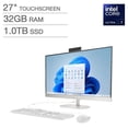 thumbnail image 1 of HP 27" All-in-One Touchscreen Desktop - Intel Core Ultra 7 255U - FHD (1920 x 1080) - 32GB Memory - 1TB SSD - Windows 11 Home, 1 of 2