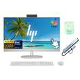 thumbnail image 1 of HP 27" FHD Touchscreen All-in-One Desktop Computer, Intel 12-Core Ultra 7 Processor, 64GB RAM 2.5TB Storage (2TB SSD+512GB External), Wireless Keyboard & Mouse, Windows 11, PLUSERA Earphones, White, 1 of 6