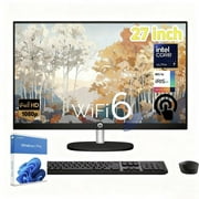 HP 27" FHD Touchscreen Business All-in-One Desktop Computer, Intel 12-core Ultra 7 155U (Beats i7-1355U), 16 GB DDR5 RAM, 1 TB SSD, Wired KB & Mouse, Wi-Fi 6, Windows 11 Pro