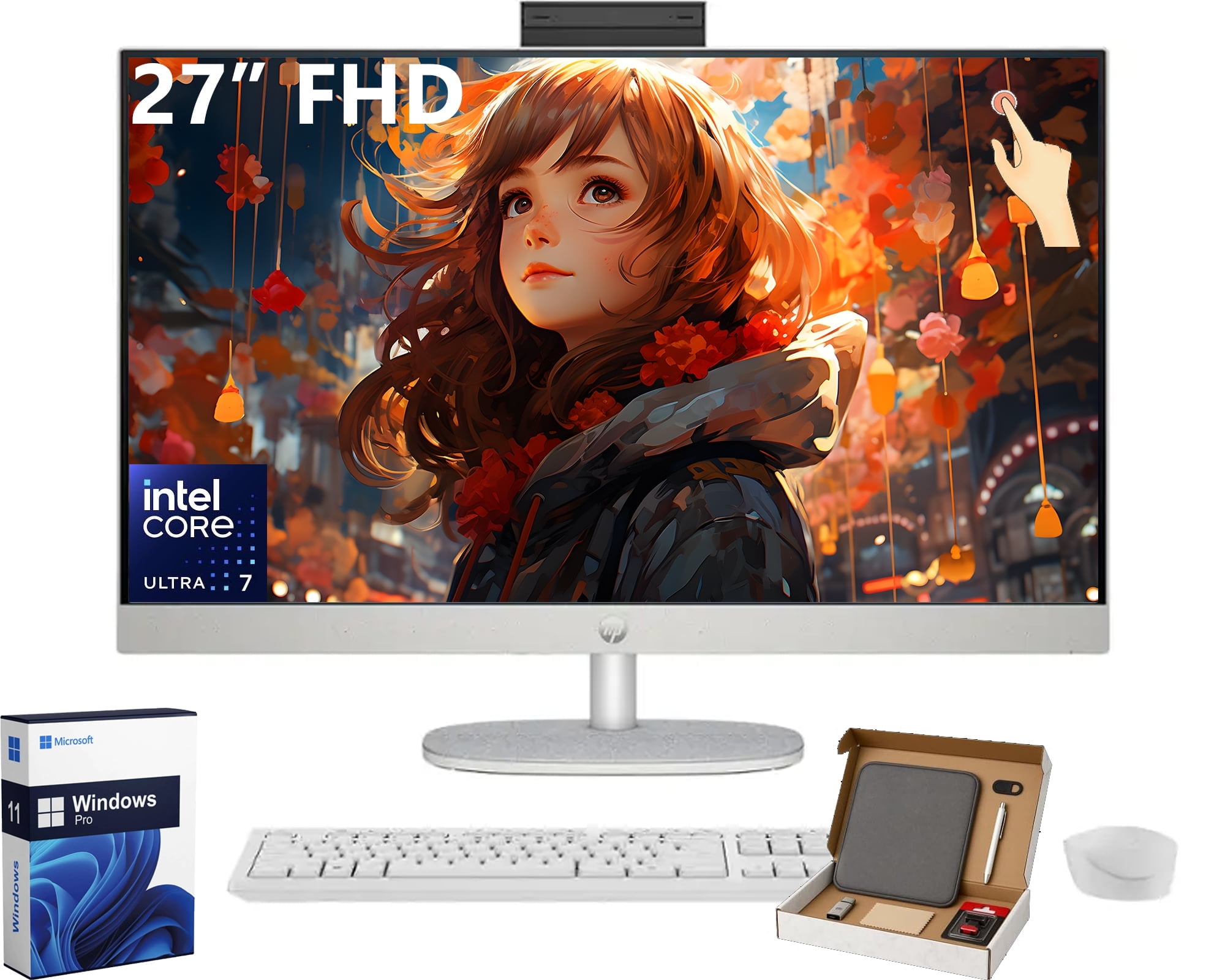 HP 27-inch All-in-One Desktop PC • 32GB RAM • 1TB SSD • Intel Core