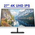 thumbnail image 1 of HP 27f Premium 4K Monitor 27” 4K UHD (3840 x 2160) 60Hz Refresh Rate IPS Panel 5ms GTG 16:9 300 nits Brightness Up to 1.07 billion Colors AMD FreeSync technology 178° Viewing Angle DisplayPort HDMI, 1 of 8