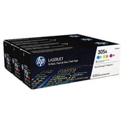 HP 305A (CF370AM) Toner Cartridges - Cyan, Magenta, Yellow (3 pack)