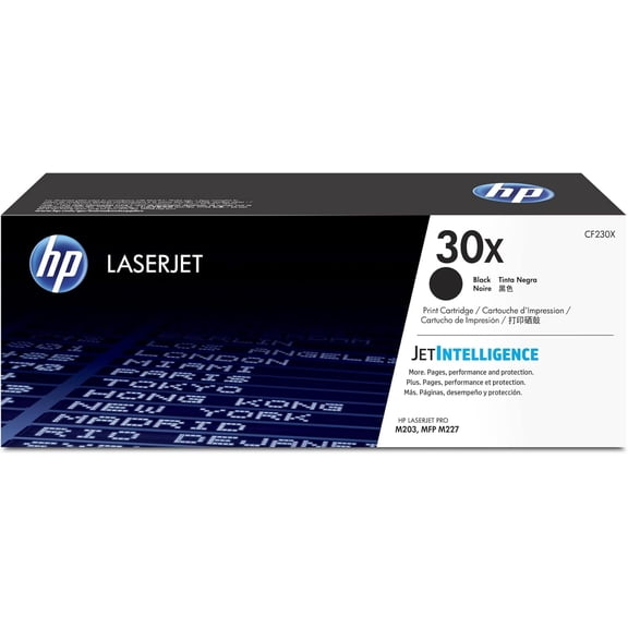 HP 30X Black High-yield Toner Cartridge | Works with HP LaserJet Pro M203 Series, HP LaserJet Pro MFP M227 Series | CF230X