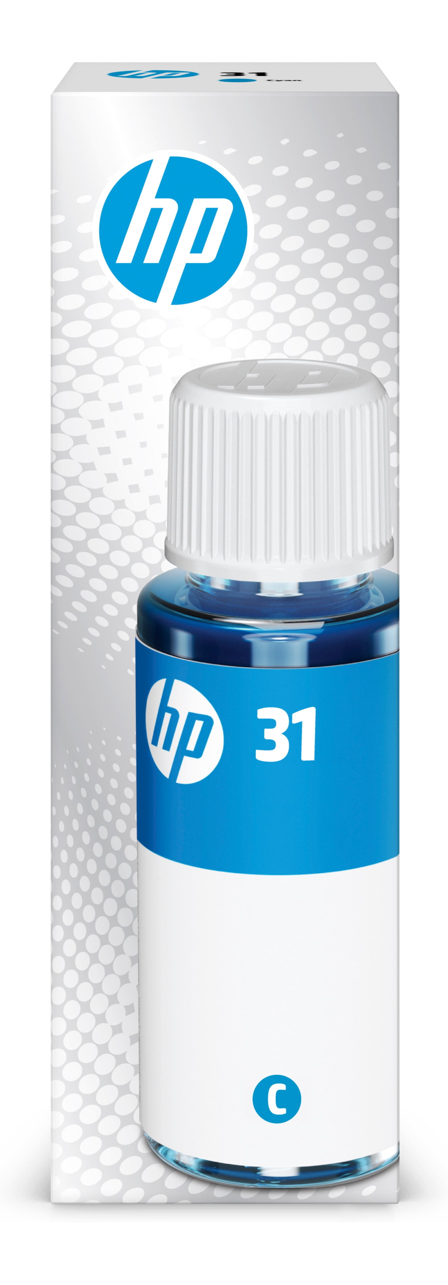 HP 31 70-ml Cyan Original Ink Bottle, ~8,000 pages, 1VU26AN