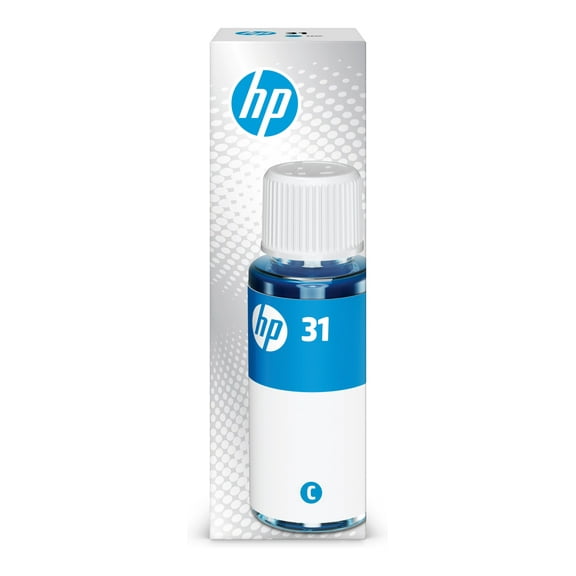 HP 31 70-ml Cyan Original Ink Bottle, ~8,000 pages, 1VU26AN