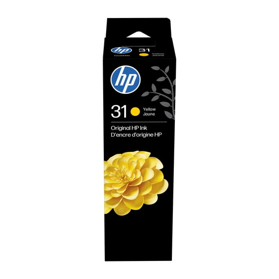 HP 31 70-ml Yellow Original Ink Bottle, ~8,000 pages, 1VU28AN