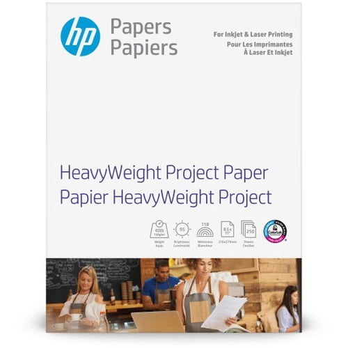 HP Heavyweight Project Paper for Inkjet & Laser Printer, 8.5x11, 250 Sheets