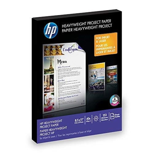 HP Heavyweight Project Paper for Inkjet & Laser Printer, 8.5x11, 250 Sheets