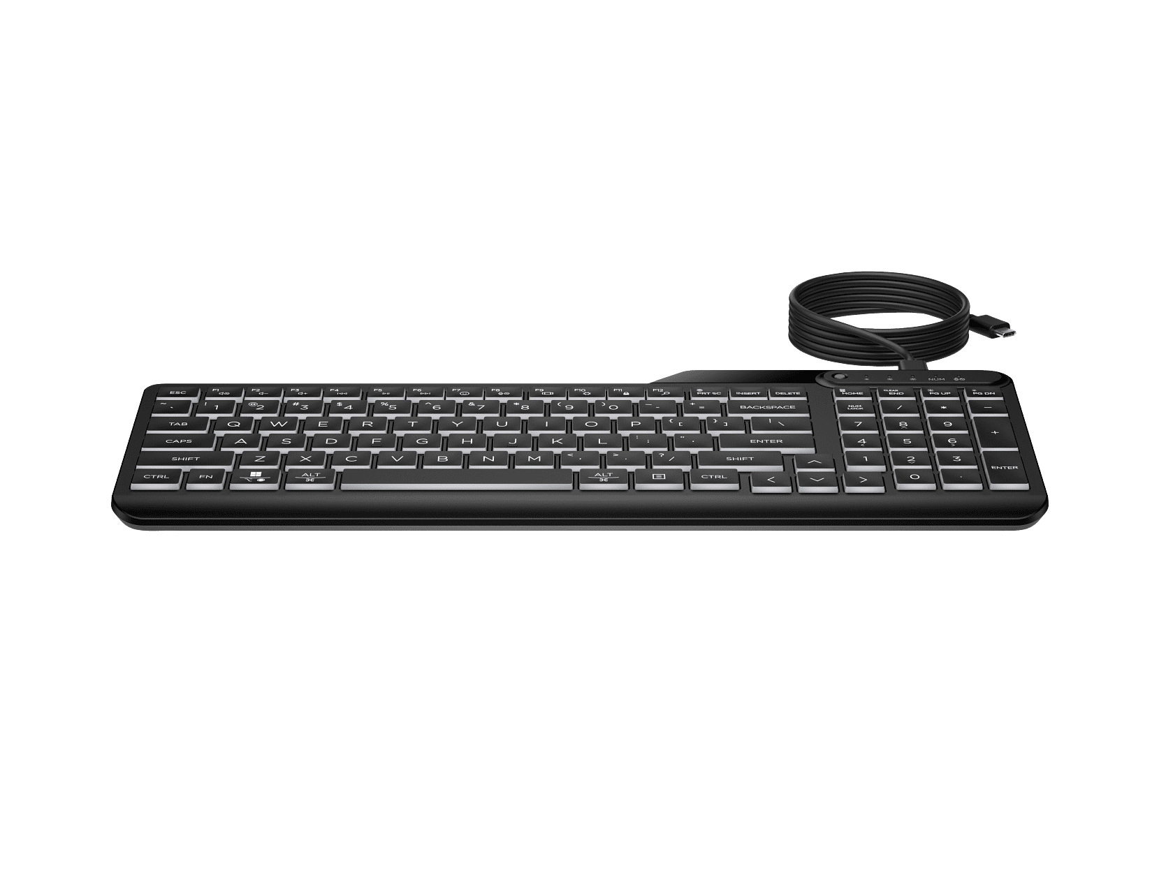 HP 400 Backlit Wired Keyboard