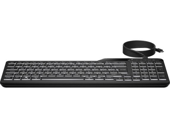 HP 405 Multi-Device Backlit Wired Keyboard