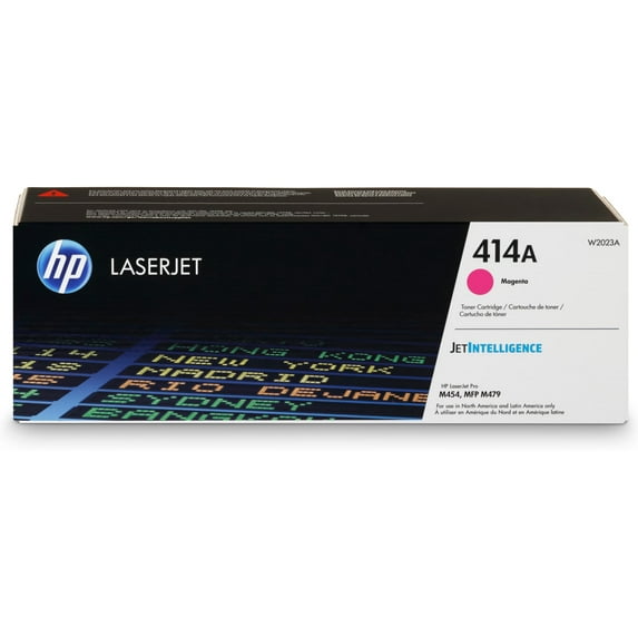 HP 414A Magenta Original LaserJet Toner Cartridge, ~2,100 pages, W2023A