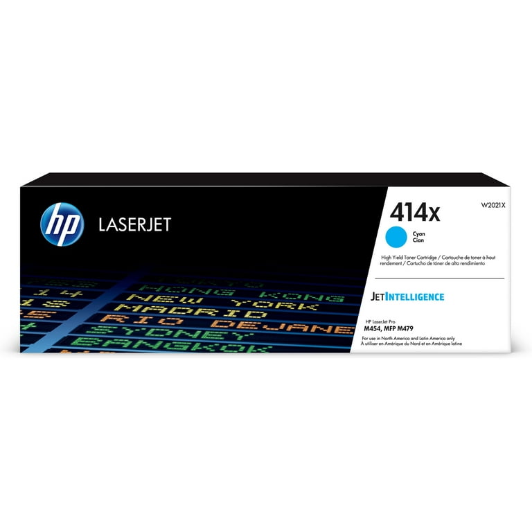 HP 414X, (W2021X) High-Yield Cyan Original LaserJet Toner Cartridge HP 414X, (W2021X) High-Yield Cyan Original LaserJet Toner Cartridge