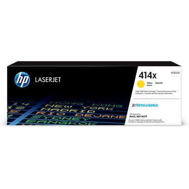 HP 414X High Yield Yellow Original LaserJet Toner Cartridge, ~6,000 pages,