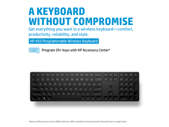 HP 455 Programmable Wireless Keyboard for business