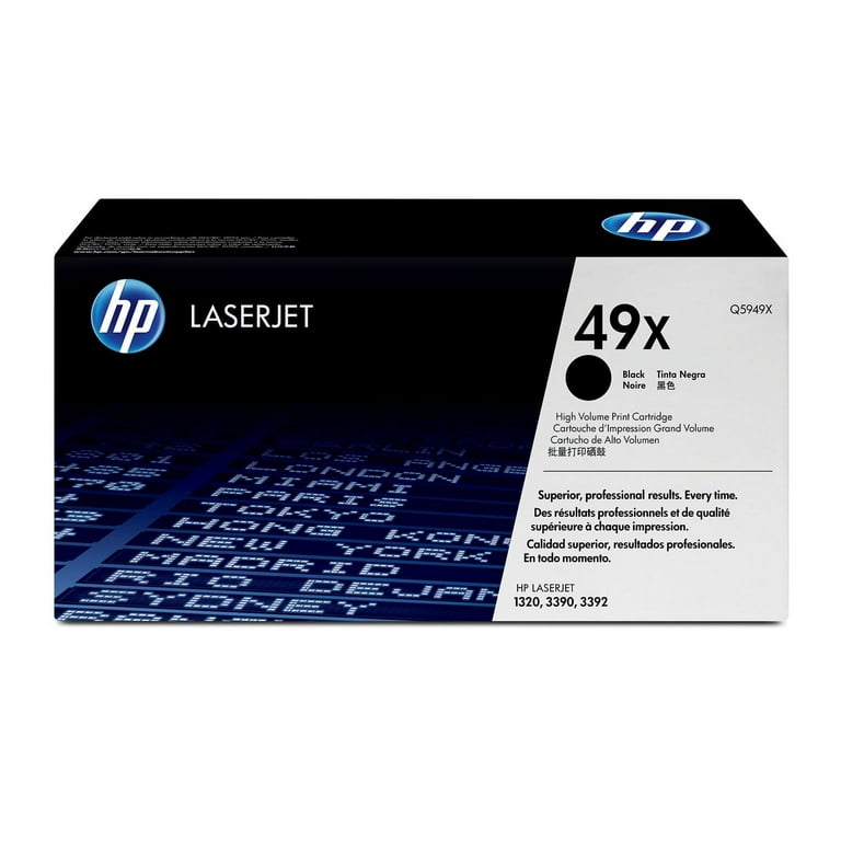 HP 49X, (Q5949X) High-Yield Black Original LaserJet Toner Cartridge HP 49X, (Q5949X) High-Yield Black Original LaserJet Toner Cartridge