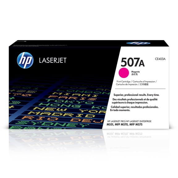 HP 507A Magenta Toner Cartridge - Sold Without Manufacturer Warranty
