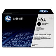 HP 55A Black Original LaserJet Toner Cartridge, ~6,000 pages, CE255A