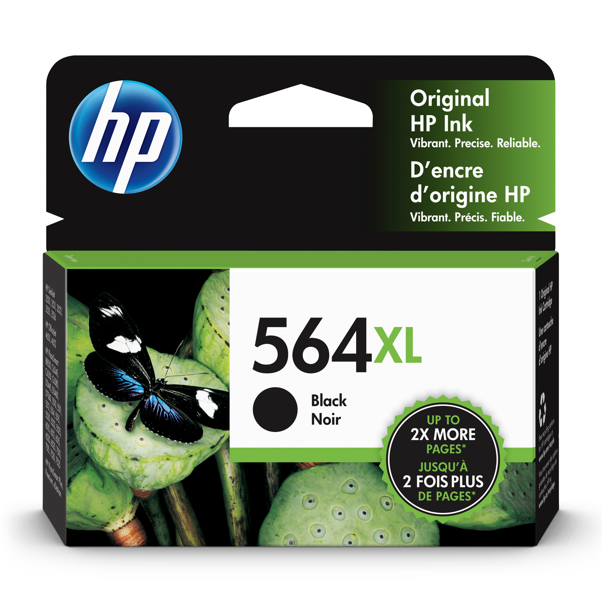 HP 564XL Black High Yield Original Ink Cartridge (CN684WN) - image 1 of 11