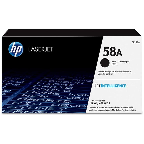 HP 58A Original LaserJet Toner Cartridge, Black
