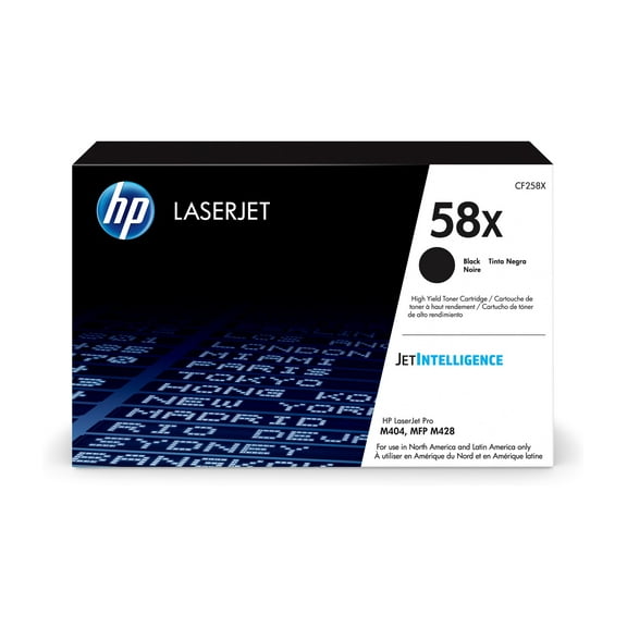 HP 58X High Yield Black Original LaserJet Toner Cartridge, ~10,000 pages, CF258X