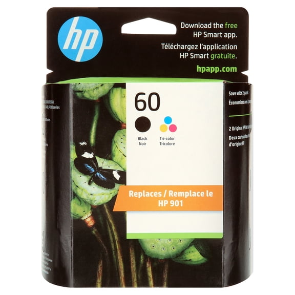 HP Monochrome, Tri-Color Printer Cartridge Combo Pack with Printing consumables, Black, tri-color, N9H63FN#140, 1 Count, 1 Pack Approximate 200 Pages