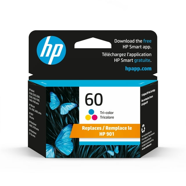 HP 60/901 Tri-Color Original Ink Cartridge (CC643WN)