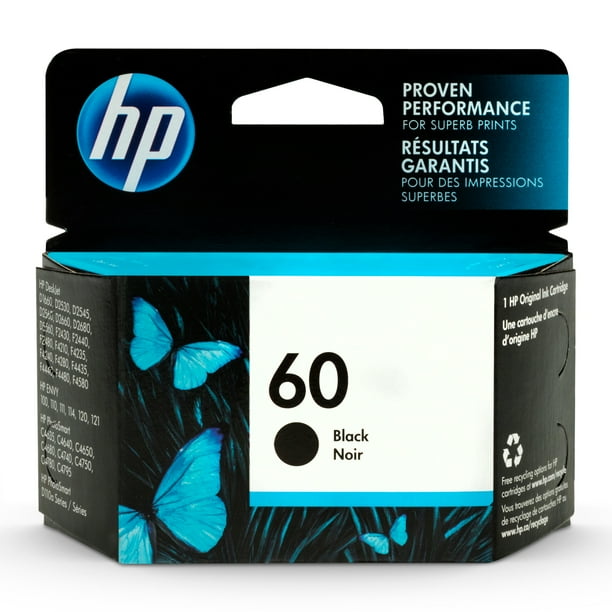 HP 60 Black Original Ink Cartridge (CC640WN)