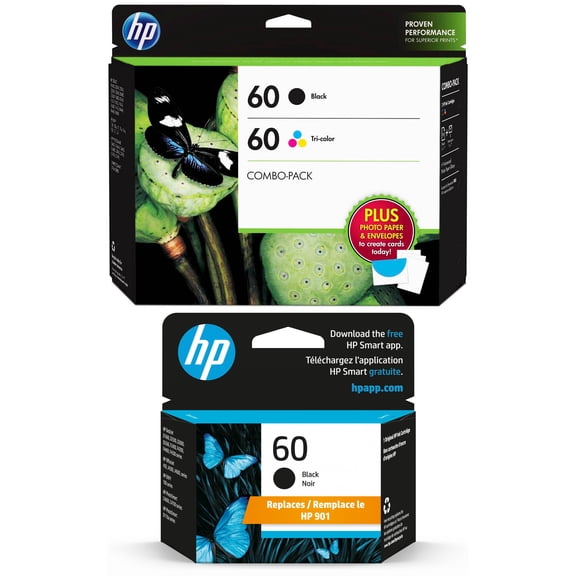 HP 60 Combo with Extra Black