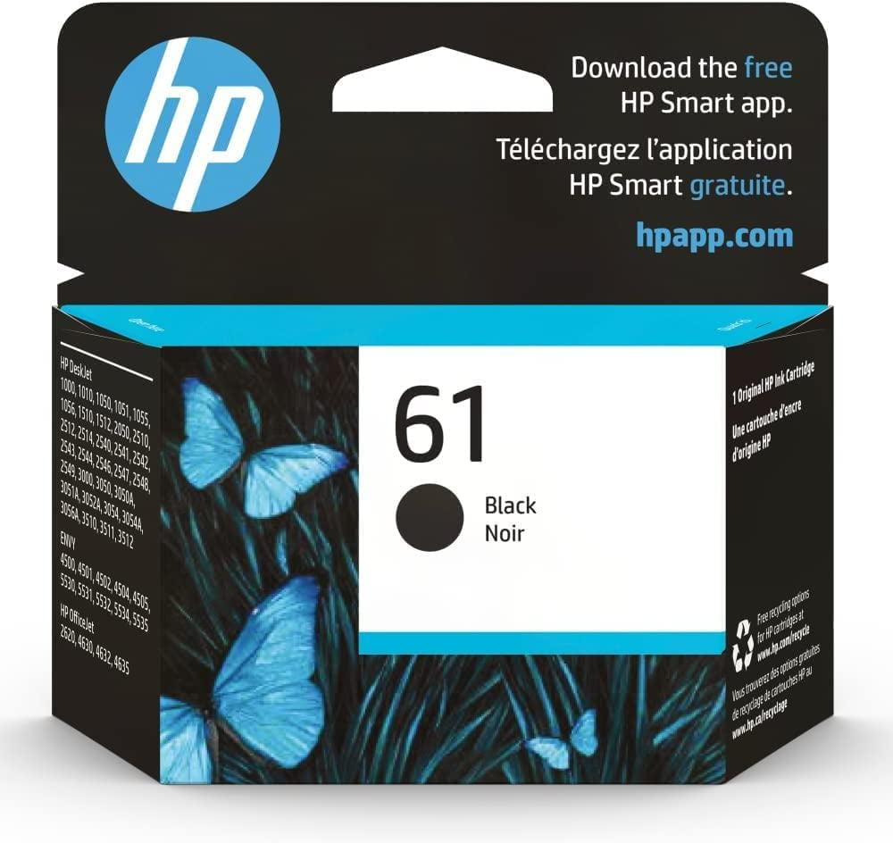 HP 61 Ink Cartridge Black CH561WN