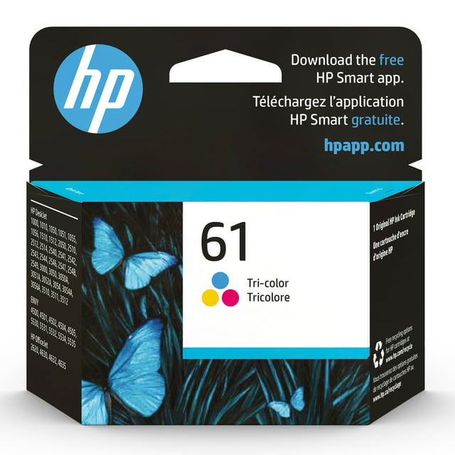 HP 61 Tri-color Original Ink Cartridge (CH562WN)