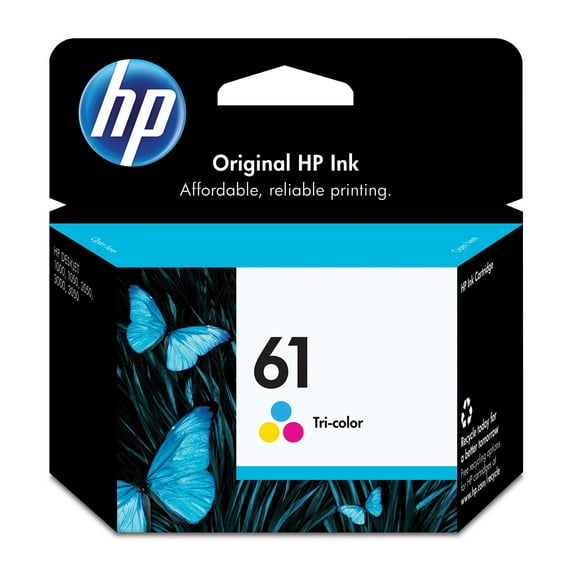 HP 61 Tri-color Original Ink Cartridge (CH562WN)