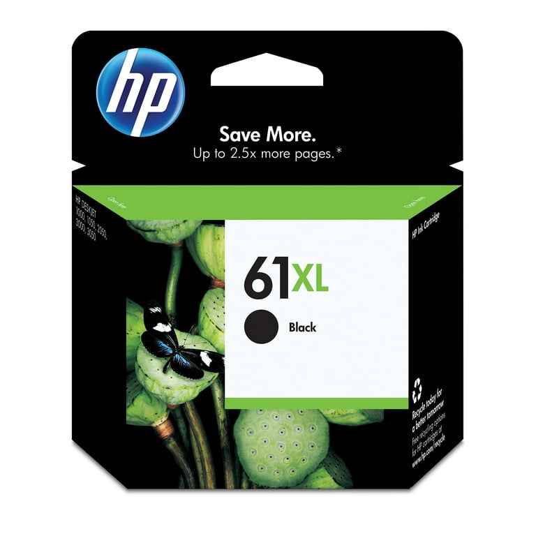 HP 61XL, (CH563WN) High-Yield Black Original Ink Cartridge