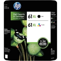HP 61XL High Yield Black and Tri-Color Ink Cartridge Combo Pack
