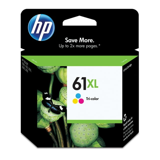 HP 61XL High Yield Tri-color Original Ink Cartridge, ~300 pages, CH564WN#140