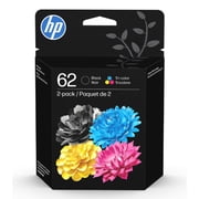 HP 62 Black/Tri-Color Original Ink Cartridges Combo Pack, Genuine OEM Ink Sold without Manufacturer