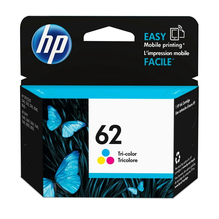 HP 62, (C2P06AN) Tri-Color Original Ink Cartridge HP 62, (C2P06AN) Tri-Color Original Ink Cartridge