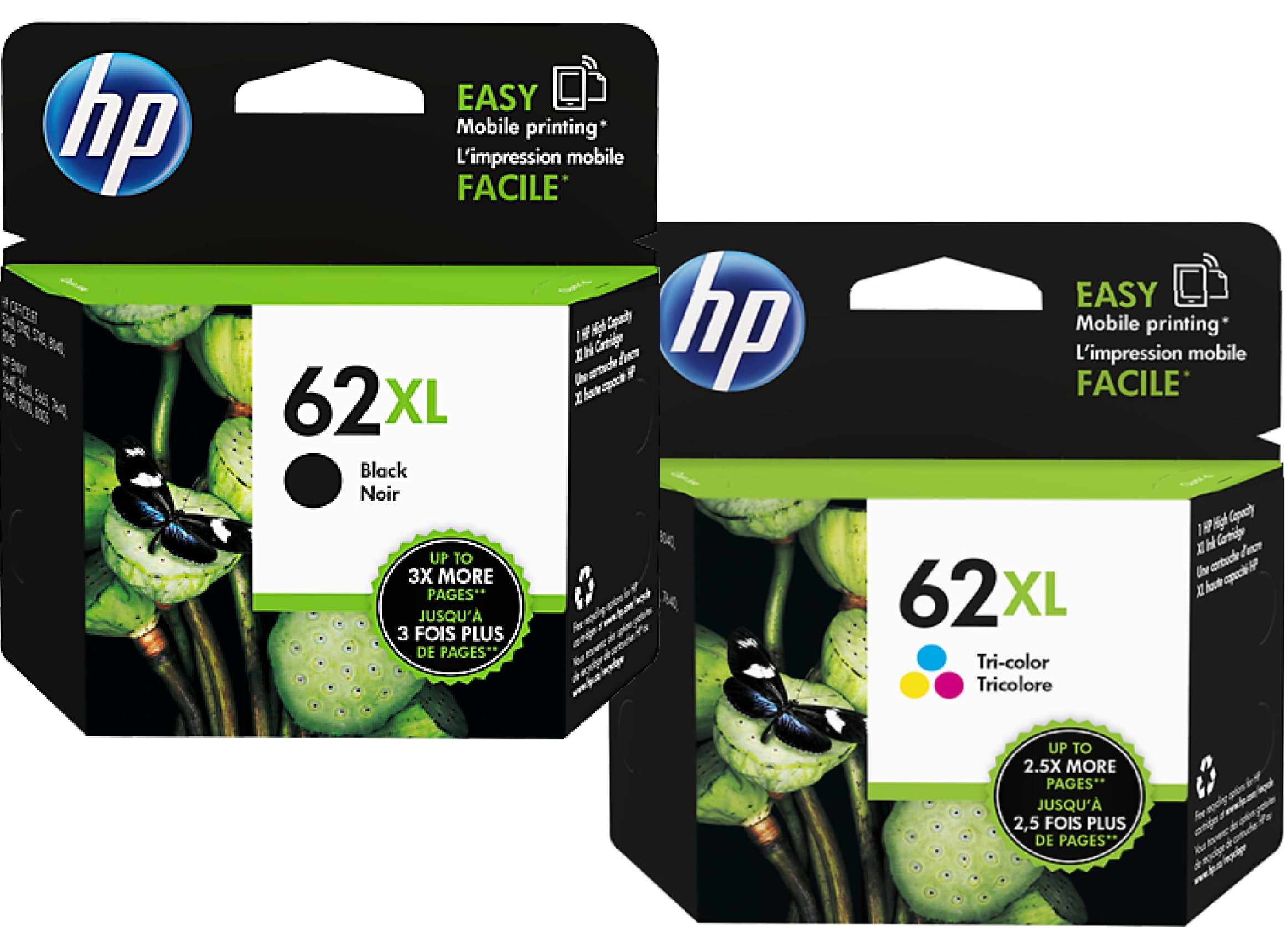 hp - Original HP Ink 62XL 3色カラー 5個セット Amazon.com: HP 62XL Tri-color High-yield Ink Cartridge