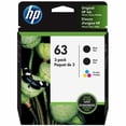thumbnail image 1 of HP 63 3-pack 2 Black/1 Tri-color Original Ink Cartridges (1VW09AN), 1 of 1