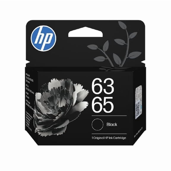 HP 63/65 Black Ink Cartridge Black (B7RT3AA) Works AMP; DeskJet 1100, 2100, 2600, 3600; Envy 4500, 5000; (Sold without Manufacturer Warranty)