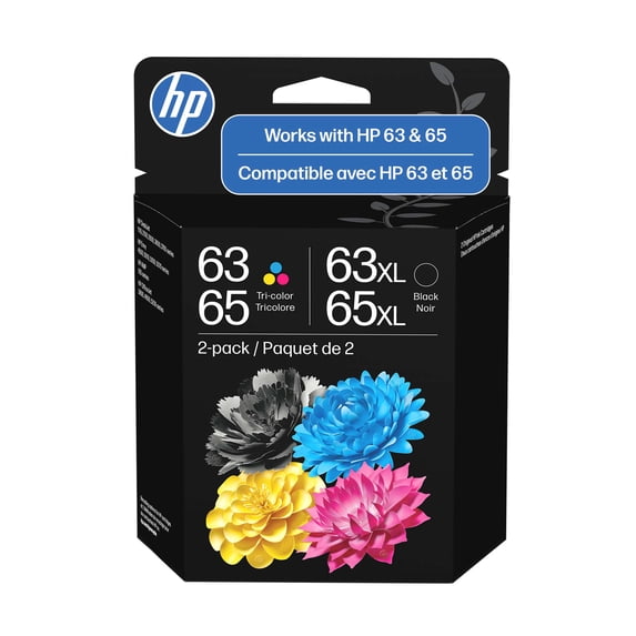 HP 63 & HP 65 are now One Cartridge, HP 63XL / HP 65XL Black, HP 63 / HP 65 Color Ink Cartridge Combo