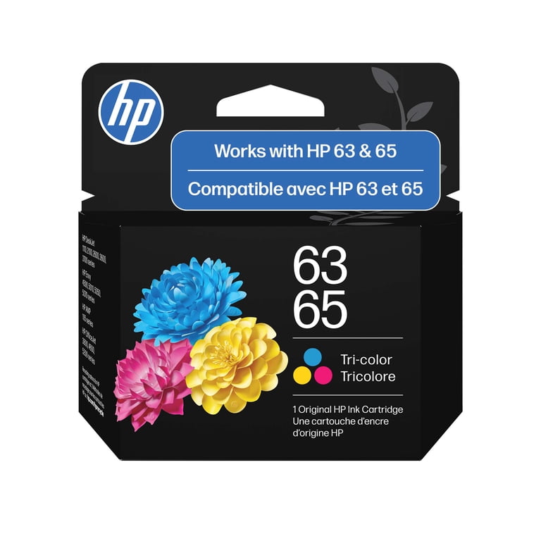 HP 63 & HP 65 are now One Cartridge, HP 63 / HP 65 Tri-Color Ink